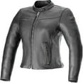 thumbnail image 1 of Alpinestars Stella Tory Womens Leather Motorcycle Jacket Black LG, 1 of 2