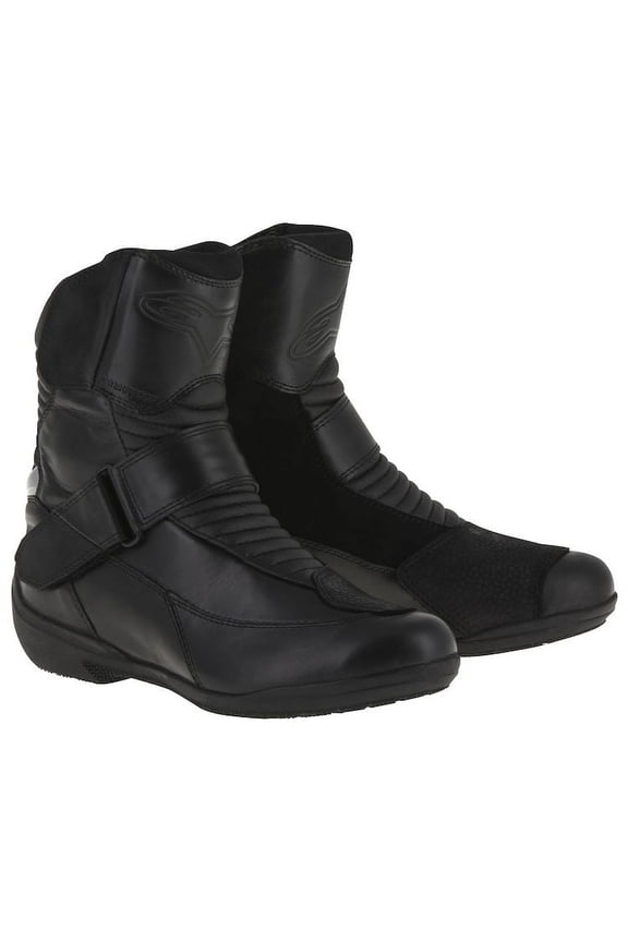 Adult Stella Valencia Waterproof Street Motorcycle Boots - Black / 37