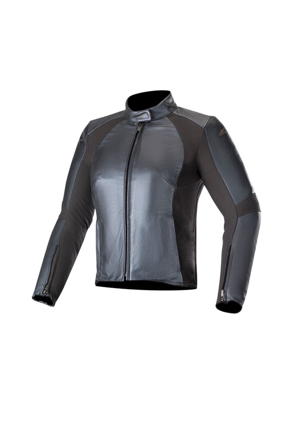 Stella Vika V2 Womens Leather Motorcycle Jacket Metallic Blue 42 EUR