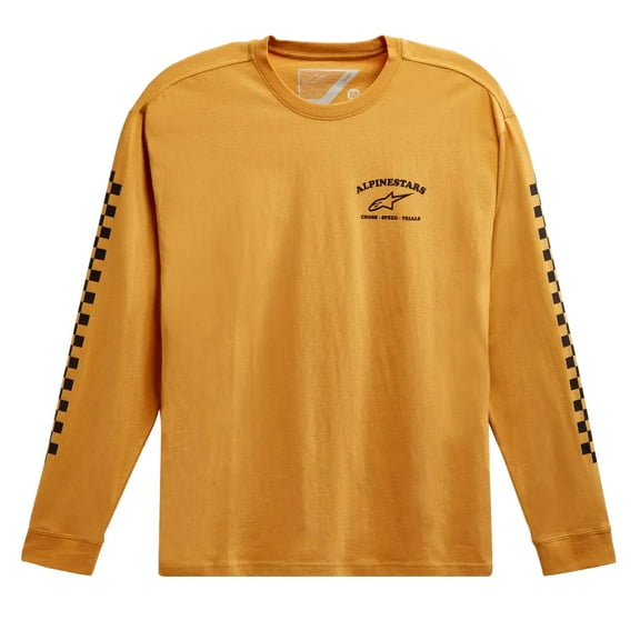 Alpinestars Sunday Mens Long Sleeve T-Shirt Gold XL
