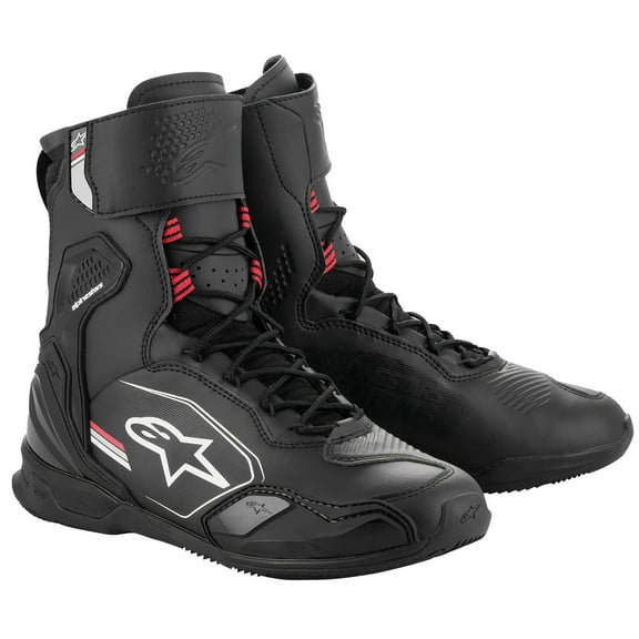 Alpinestars Superfaster Mens Motorcycle Shoes Black/Gray/Red 10 USA