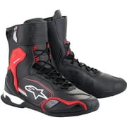 Alpinestars Superfaster Mens Motorcycle Shoes Black/Red/White 11.5 USA