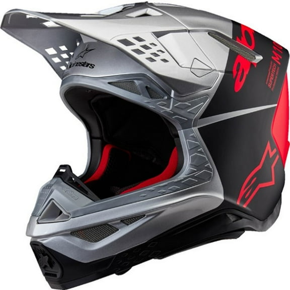 Alpinestars Supertech M10 Flood Mips Men's Off-Road Motorcycle Helmet - Black/ Fluorescent / Large