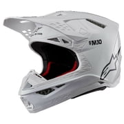 ALPINESTARS 8300323-2180-M SUPERTECH S-M10 SOLID HELMET WHITE GLOSSY MD