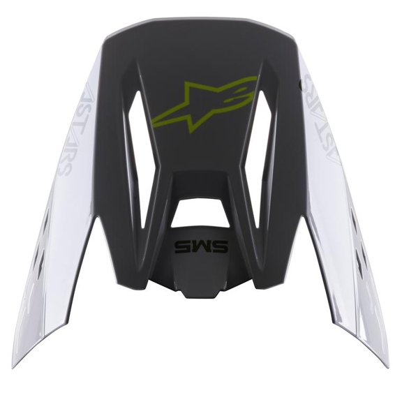 Alpinestars Supertech M5 Visor - Bond - 2022 Model - Silver/Yellow Fluo Glossy