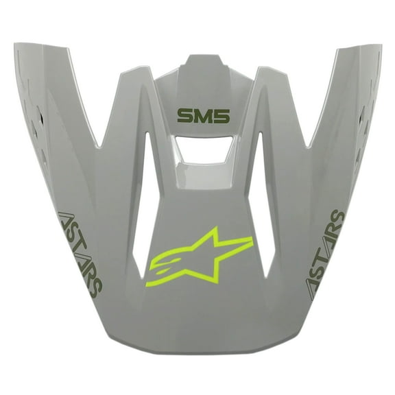 Alpinestars Supertech M5 Bond Helmet Replacement Visor/Peak Silver/Yellow