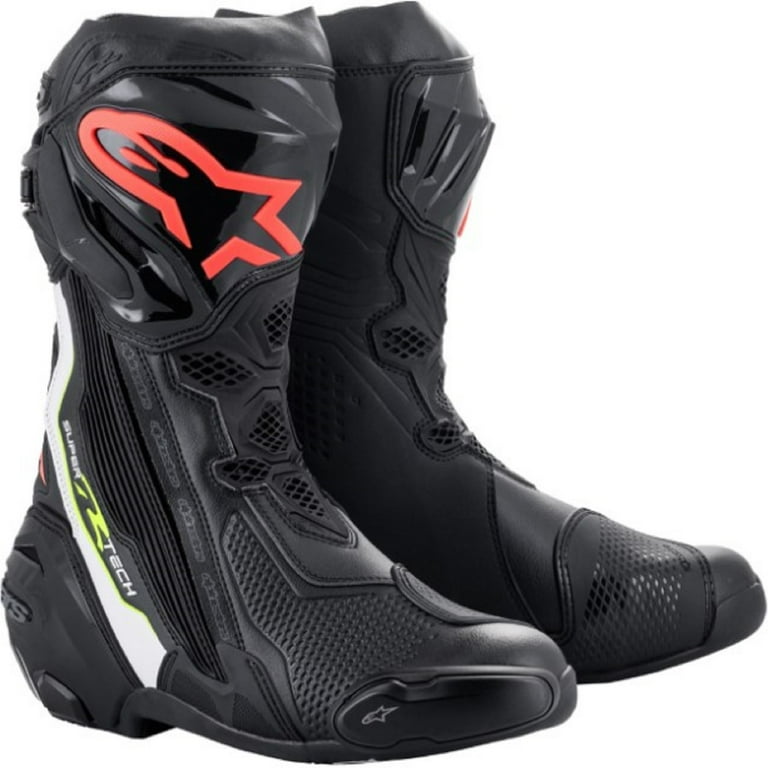 Alpinestars Supertech R Adult Street Motorcycle Boots - Black / 42