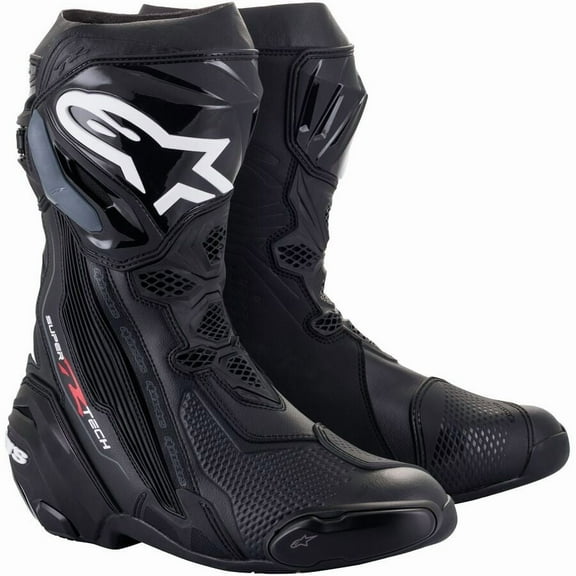 Alpinestars Supertech R Mens Motorcycle Boots-Black-43