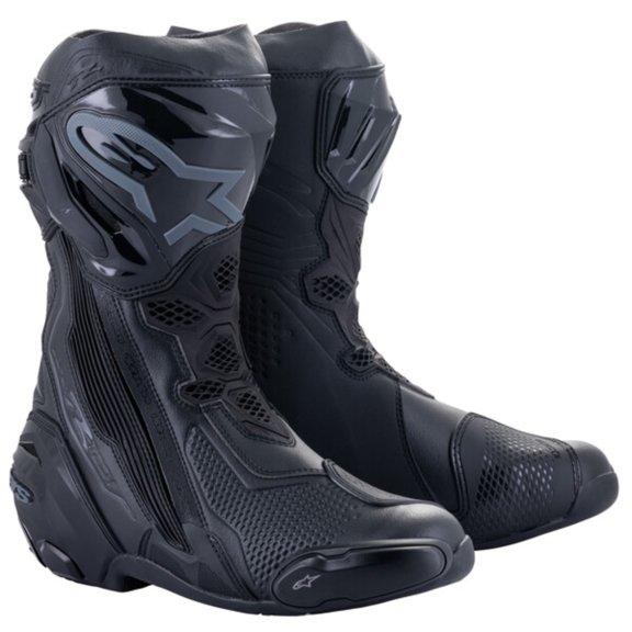Alpinestars Supertech R Mens Motorcycle Boots Black/Black 48 EUR
