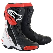 Alpinestars Supertech R Mens Motorcycle Boots Black/White/Red 39 EUR