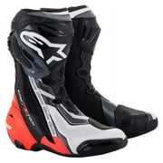 Alpinestars Supertech R Vented Boots - Black/Red Fluo/White/Gray - 6.5