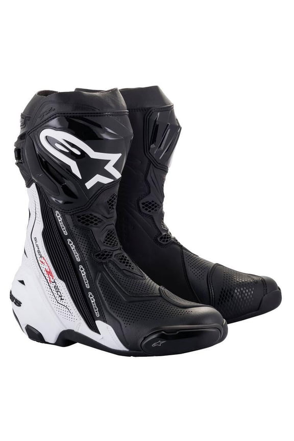 Supertech R Vented Boots - Black/White - 10.5