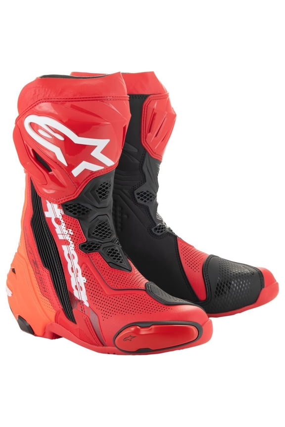 Supertech R Vented Mens Motorcycle Boots Red 47 EUR
