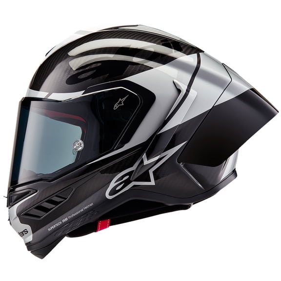 Alpinestars Supertech R10 Element Street Motorcycle Helmet - Carbon/Silver/Black / X-Small