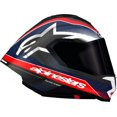 thumbnail image 1 of Alpinestars Supertech R10 Team Street Motorcycle Helmet - Matte Black/Carbon Red Fluo/Blue / Small, 1 of 2