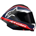 thumbnail image 1 of Alpinestars Supertech R10 Team Street Motorcycle Helmet - Matte Black/Carbon Red Fluo/Blue / X-Large, 1 of 2