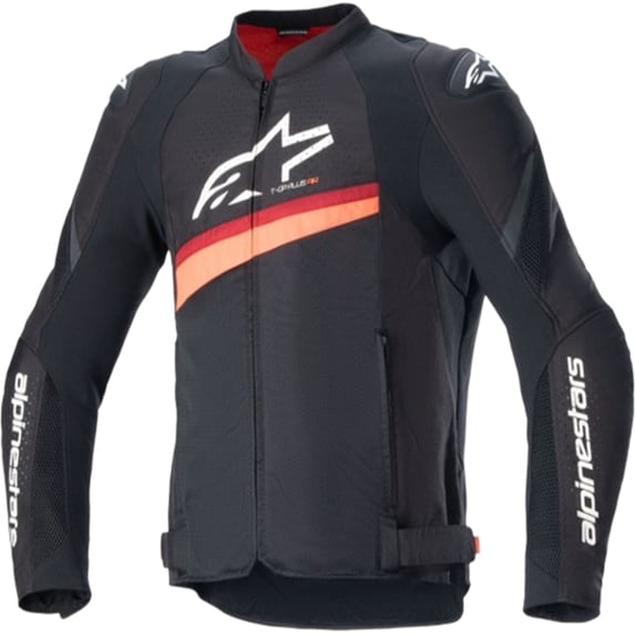 Alpinestars T-GP Plus R v4 Airflow Men's Street Motorcycle Jackets - Black/Red / X-Large