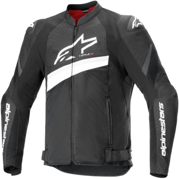 Alpinestars T-GP Plus R v4 Airflow Men's Street Motorcycle Jackets - Black/White / X-Large