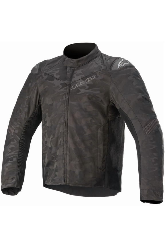 T SP-5 Rideknit Mens Textile Motorcycle Jacket Black/Camo LG