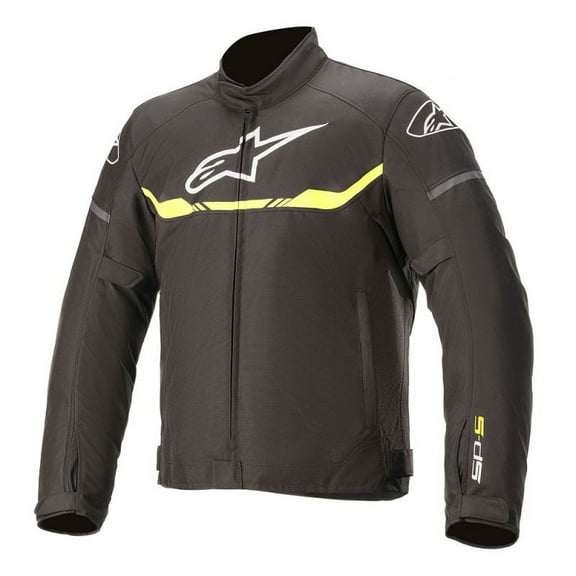 Alpinestars T-SPS Mens Waterproof Motorcycle Jacket Black/Yellow MD