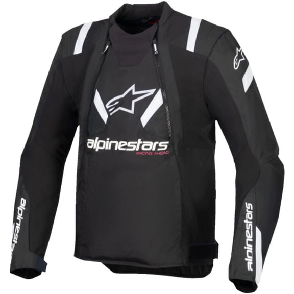 Alpinestars T-Stunt Air Men's Street Motorcycle Jackets - Black/White / 2X-Large