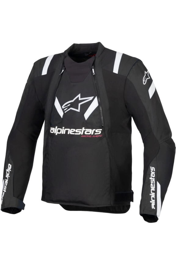 T-Stunt Air Men's Street Motorcycle Jackets - Black/White / X-Large
