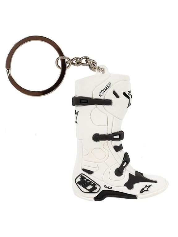 Tech 10 Boot Keychain White