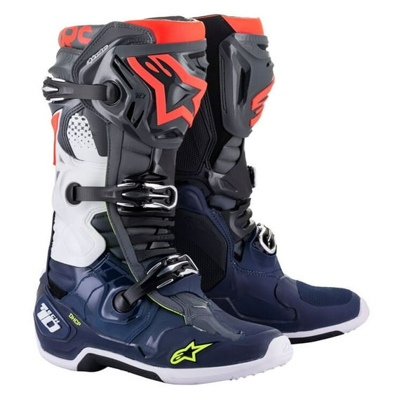 Alpinestars Tech 10 Boots - Gray/Blue/Red - US 11