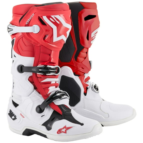 Alpinestars Tech 10 Boots - Red/White/Black - US 13
