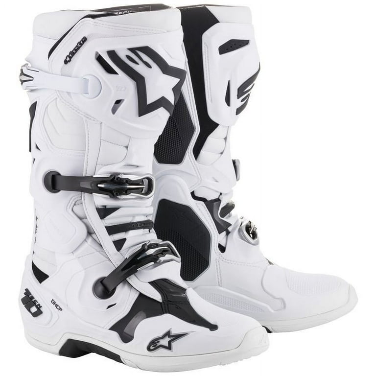 Alpinestars Tech 10 ブーツ ホワイト/ブラック[9inch] Alpinestars Tech 10 Black/White Boot – Sierra Motorcycle Supply
