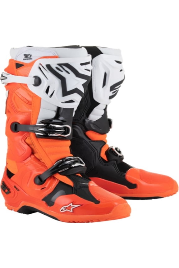 Tech 10 Enduro Adult Off-Road Motorcycle Boots - Orange / 10