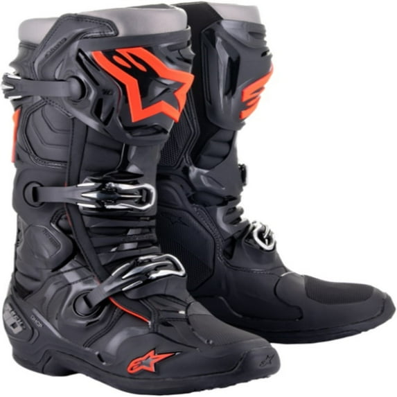 Alpinestars Tech 10 Adult Off-Road Motorcycle Boots - Black/Red / 13