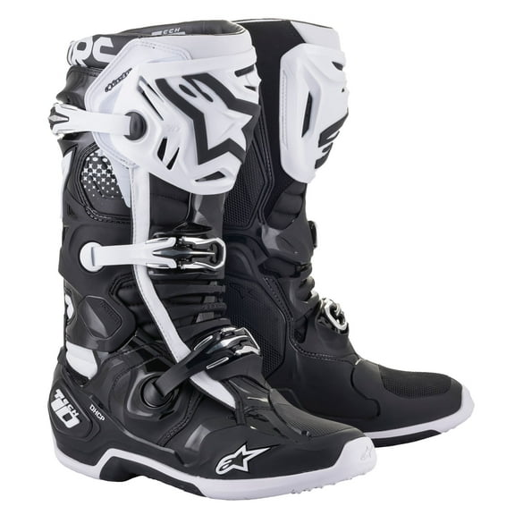 Alpinestars Tech 10 Mens MX Offroad Boots Black/White 13 USA