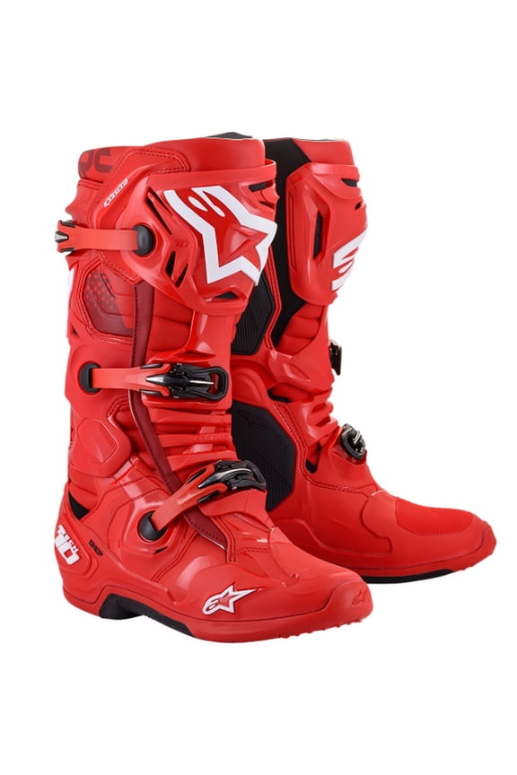 Tech 10 Mens MX Offroad Boots Red 12 USA