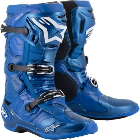 Alpinestars Tech 10 Adult Off-Road Motorcycle Boots - Blue/Black / 10