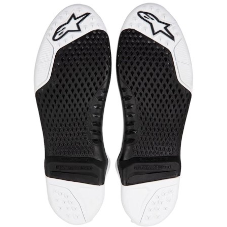 Alpinestars Tech 10 New Generation Boot Replacement Soles Black/White 7-8 USA
