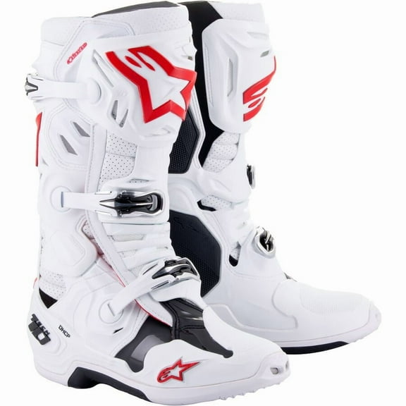 Alpinestars Tech 10 Supervented Adult Off-Road Motorcycle Boots - White / 10