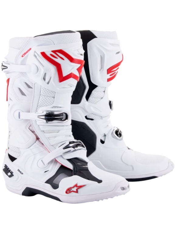 Tech 10 Supervented Adult Off-Road Motorcycle Boots - White / 12