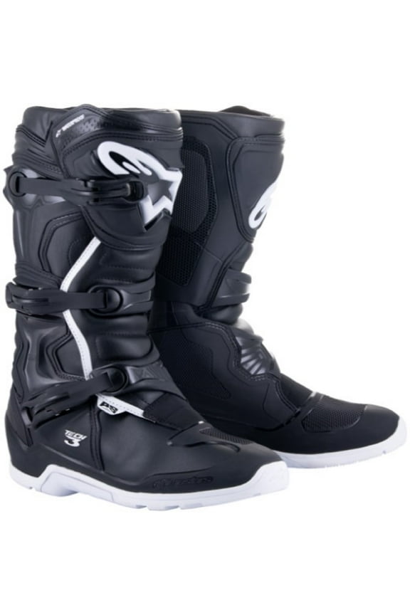 Tech 3 Enduro Waterproof Mens MX Offroad Boots Black/White 7 USA