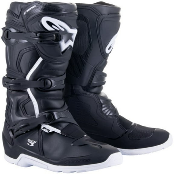 Alpinestars Tech 3 Enduro Waterproof Adult Off-Road Motorcycle Boots - Black/White / 7