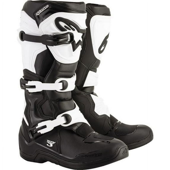 Alpinestars Tech 3 Mens MX Offroad Boots Black/White 16 USA