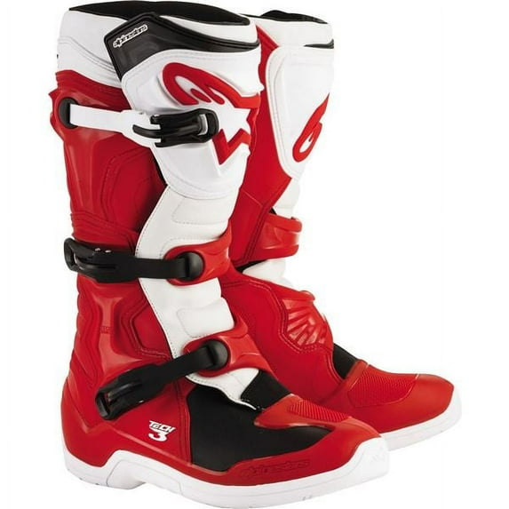 Alpinestars Tech 3 Men's Red/White Motocross Boots Red