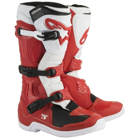 Alpinestars Tech 3 Mens MX Offroad Boots Red/White 8 USA