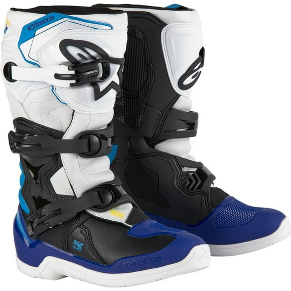 Alpinestars Tech 3S Youth MX Boots White/Enamel Blue 6 USA