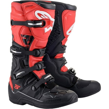 Alpinestars Tech 5 Mens MX Offroad Boots Black/Red 13 USA