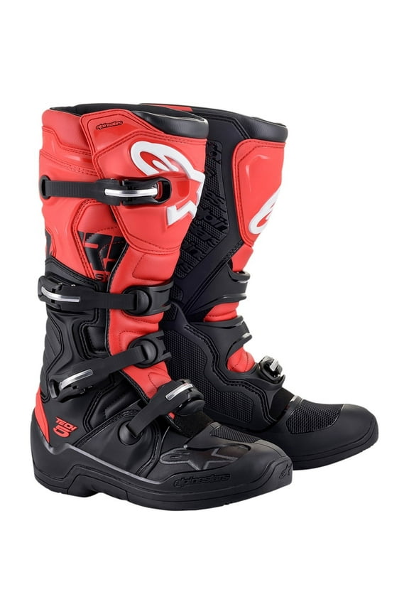 Tech 5 Mens MX Offroad Boots Black/Red 13 USA