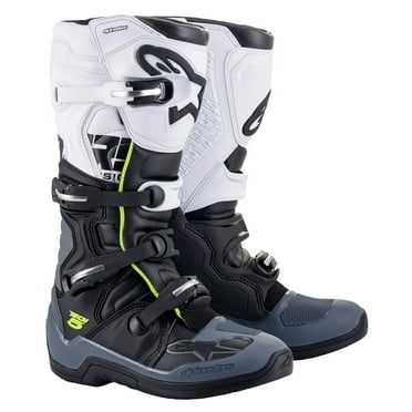 Alpinestars Tech 5 Mens MX Offroad Boots Black/Gray/White 7 USA