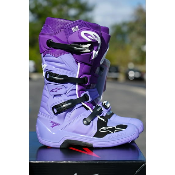 Alpinestars Tech 7 Boots - Double Purple/White