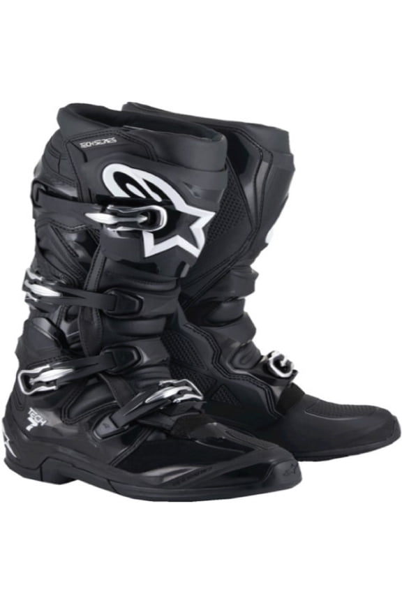 Tech 7 Adult Off-Road Motorcycle Boots - Black / 5
