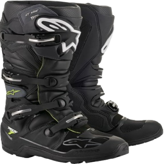 Alpinestars Tech 7 Enduro Drystar Mens MX Offroad Boots Black/Gray 13 USA